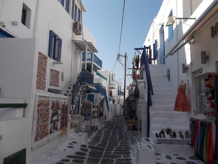 Traversing the Streets of Mykonos Town